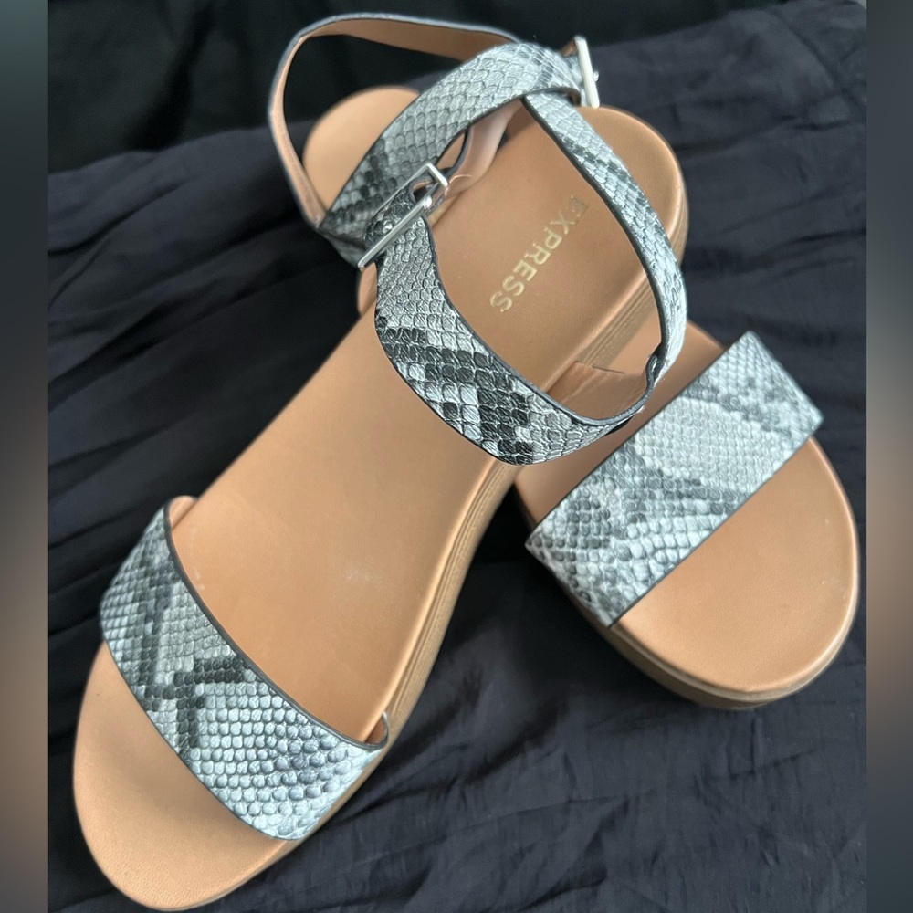EXPRESS Snakeskin Sandles